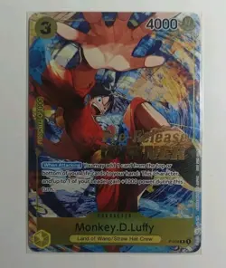 Monkey D Luffy Pre Release Winner P-036 One Piece Card Game TCG Tournament - Image 1