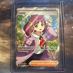 Lacey 166/142 Pokemon TCG Stellar Crown Full Art Ultra Rare Card NM/M Condition - Image 1
