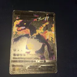 Charizard VMAX Gigantamax Gold Foil Pokemon Card Misprint - Image 1