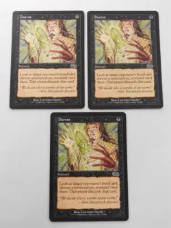 Duress x3 Urza's Saga Sorcery Magic the Gathering TCG Trading Card Mtg - Image 1