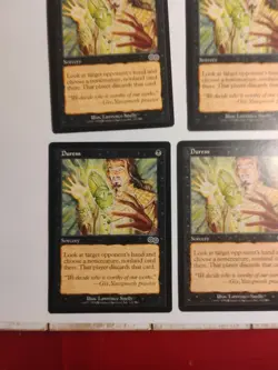 4 X Duress Urza's Saga Sorcery Magic the Gathering TCG Trading Card Mtg - Image 5