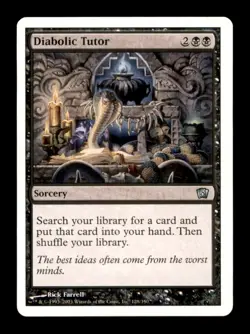 MTG Diabolic Tutor LP Light Play Eighth Edition [3530] - Image 1