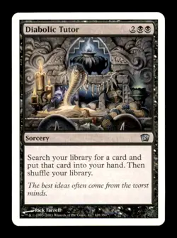 MTG Diabolic Tutor LP Light Play Eighth Edition [3531] - Image 1