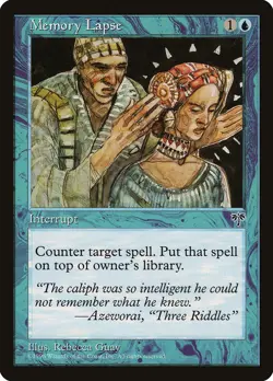 4x Memory Lapse - LP - Mirage Block - SPARROW MAGIC mtg - Image 1