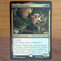 Bumi, Unleashed - Prerelease Foil Promo - Avatar TLA MTG - Image 1