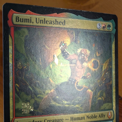 Bumi, Unleashed - Prerelease Foil Promo - Avatar TLA MTG - Image 3