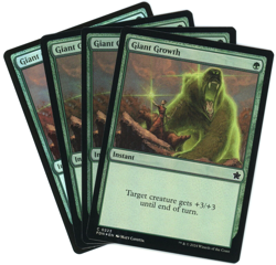 x4 Giant Growth (Foil) - Foundations - Magic the Gathering (MTG) - Image 1