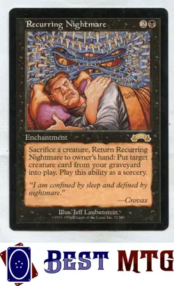 Magic The Gathering MTG Recurring Nightmare 72 #B Exodus - Image 1