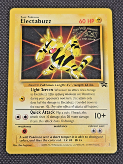 Electabuzz NM Mint Pokemon TCG 1999 Stamped WB Kids First Movie Promo - Image 1