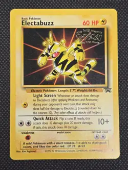 Electabuzz NM Mint Pokemon TCG 1999 Stamped WB Kids First Movie Promo - Image 2