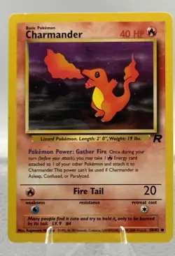 Charmander 50/82 Team Rocket Unlimited EN Pokemon - Image 1