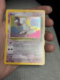 Pokemon Card Mew HOLO Black Star Promo #9 LP With Beautiful Swirl - Image 4