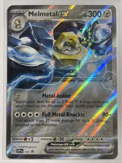 Pokemon TCG Melmetal EX SVP Black Star Promos SVP104 Holo Promo Promo - Image 1