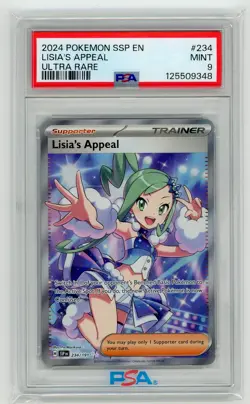 Pokemon TCG - Lisia's Appeal 234/191 - Surging Sparks - PSA 9 - Image 1