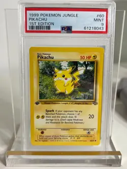 Pokemon 1999 Jungle 1st Edition - Pikachu 60/64 - PSA 9 Mint - Excellent - Image 1