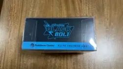 Pokemon Center Black Bolt ETB Elite Trainer Box Pokemon TCG Sealed - Image 3