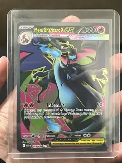 Pokemon Mega Charizard X EX 109/094 Full Art Ultra Rare Holo Phantasmal Flames - Image 1