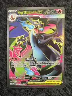 Pokemon Mega Charizard X EX 109/094 Full Art Ultra Rare Holo Phantasmal Flames - Image 2