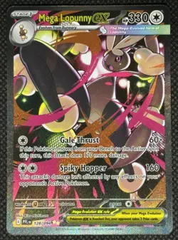 Pokemon TCG Mega Lopunny ex 128/094 Phantasmal Flames Special Illustration Rare - Image 1