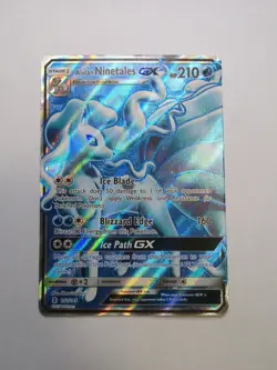Alolan Ninetales GX 132/145 Full Art Rare NM | Pokemon Guardians Rising 2017 - Image 1