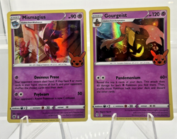 Gourgeist 77/203 & Mismagius 59/189-Halloween Stamp Trick or Trade Holo Pokemon - Image 3