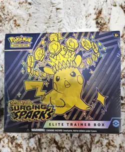 Pokemon SURGING SPARKS Elite Trainer Box ETB New & Sealed Scarlet & Violet TCG - Image 1
