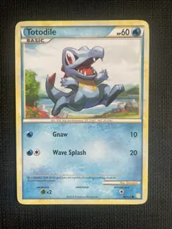 Pokemon TCG Totodile Heartgold & Soulsilver 86/123 Regular Common LP+ - Image 1