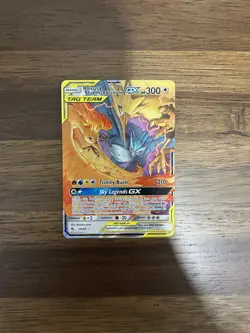 Pokemon TCG Moltres Zapdos Articuno GX 44/68 Hidden Fates NM/Mint Condition - Image 1