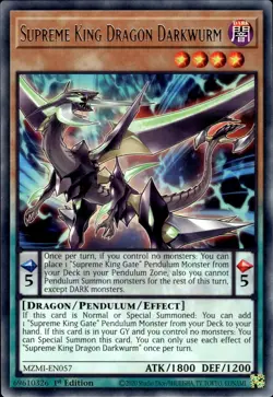5x Supreme King Dragon Darkwurm - Rare 1st Edition MZMI-EN057 - NM - YuGiOh - Image 1