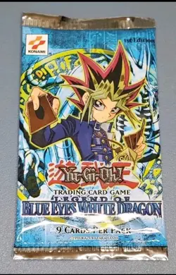 Konami Yu-Gi-Oh! Legend of Blue Eyes White Dragon 1st Edition Booster Pack - Image 2