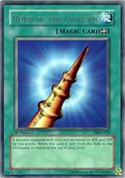Yugioh! Horn of the Unicorn - MRL-054 - Rare - 1st Edition Near Mint, English - Image 1