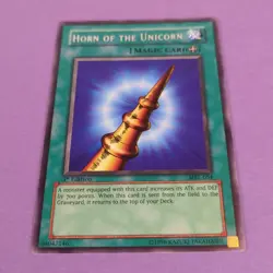 YuGiOh Horn of the Unicorn MRL-054 - 1st Edition Rare - Never Played NM/M - Image 3