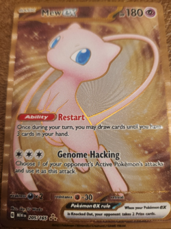 Pokemon TCG Mew EX Metal Gold NM 205/165 Scarlet & Violet 151 Promo Card - Image 1