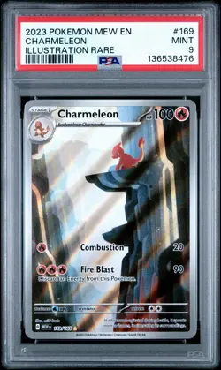 PSA 9 Mint Charmeleon 169/165 IR Illustration Rare English Pokemon 151 Card - Image 1