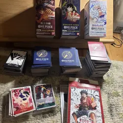 4 One Piece CARD BOOSTERS Romance Dawn OP-01, OP-02, OP-05, ST-01, Carddass - Image 1