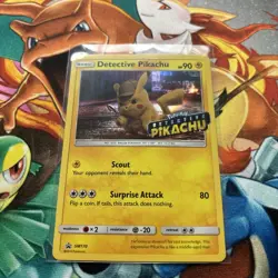 Pokemon TCG Detective Pikachu SM170 Movie Stamped Promo Holo Card NM/M Condition - Image 2