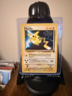 Pikachu #4 Black Star Promo First Movie WB Stamp Pokemon Card - HP - Image 1