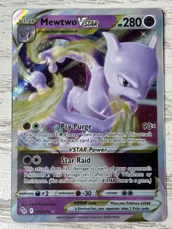 Mewtwo VSTAR 031/078 Holo Pokemon GO Set Pokemon Card Near Mint - Image 1