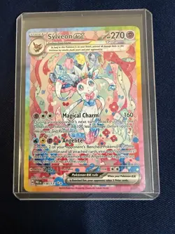 Pokemon Sylveon EX TCG Prismatic Evolutions Holo Rare Card 156/131 SV - Image 1