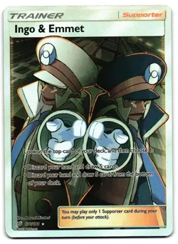 Ingo & Emmet 176/181 - Team Up Rare Ultra Pokemon TCG - LP Card - Image 1
