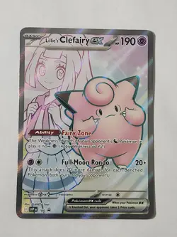 Lillie's Clefairy ex 195 Sv: Scarlet & Violet Promo Cards Holo - Image 1