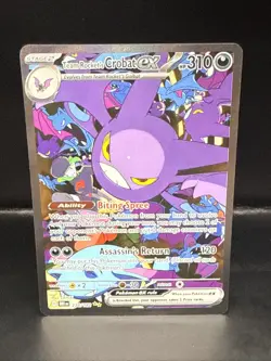 Pokemon Team Rockets Crobat EX Sir Holo Card 234/182 Destined Rivals Series B - Image 3