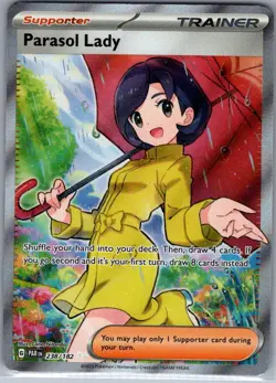 Parasol Lady 238/182 SV04: Paradox Rift - Pokemon Card - NM - Image 1