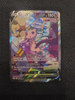 Pokemon Mew v Holo Alternative Art Ultra Rare TCG Fusion Strike Card 251/264 - Image 1