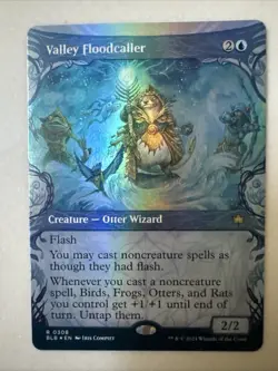 Valley Floodcaller, MTG, Bloomburrow Commander, Magic, 308 FOIL Borderless NM - Image 1