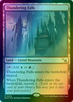 MTG - Thundering Falls - MKM 269 - Foil - NM - Image 1