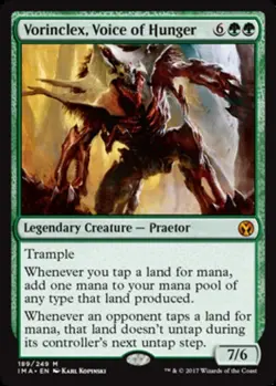 1x Vorinclex, Voice of Hunger - Foil Moderate Play, English Iconic Masters MTG M - Image 1