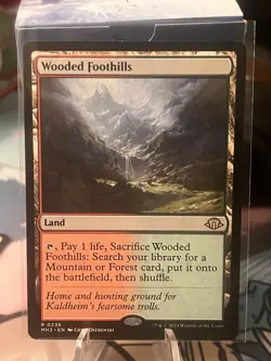 Magic The Gathering: Wooded Foothills Modern Horizons 3 Regular - Image 1