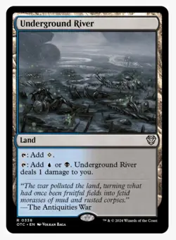 Underground River | MTG OTC Thunder Junction Commander | Dimir Pain Land | NM - Image 1