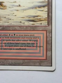Badlands Revised Edition Rare - MTG Magic The Gathering MP - Image 5